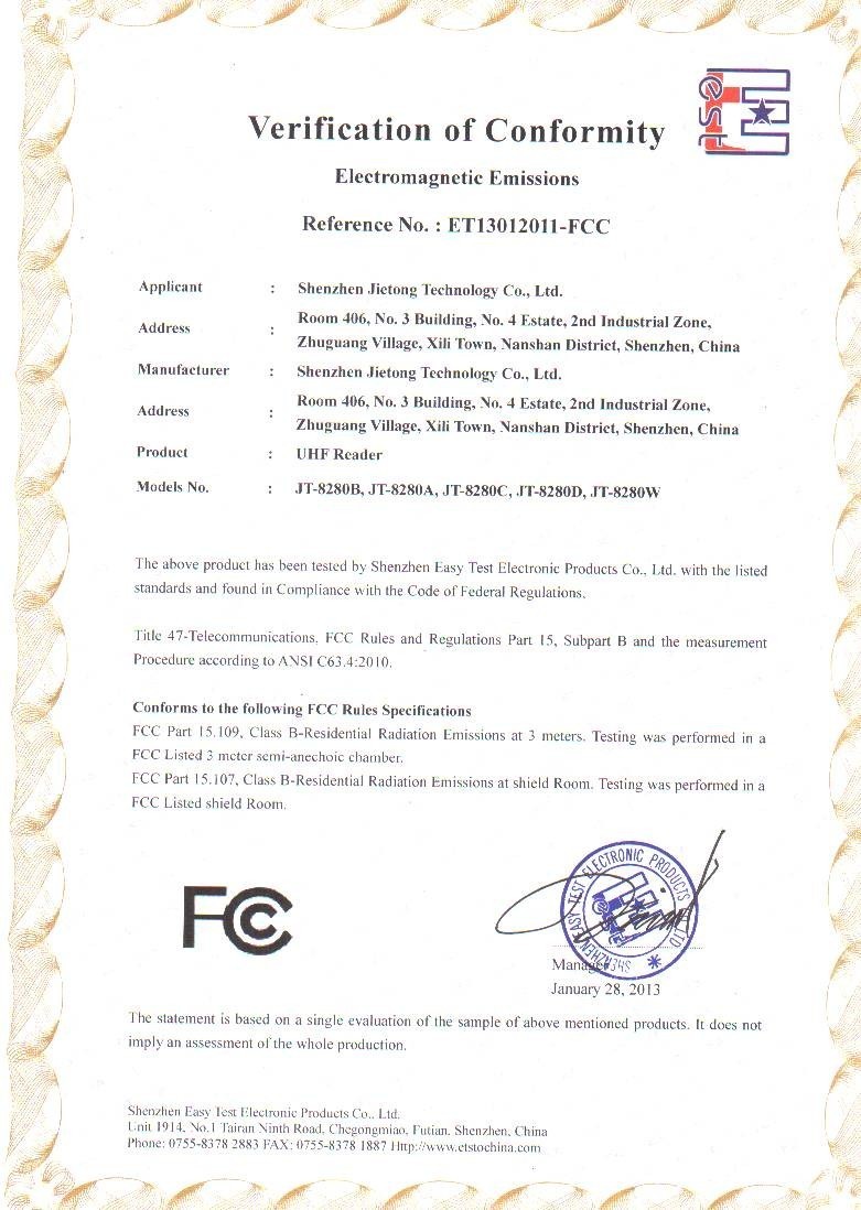 Certificação FCC