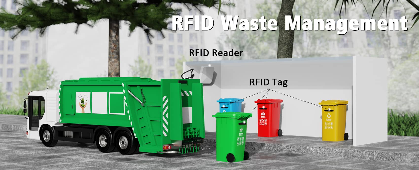 Revolucionando a gestão de resíduos: como a tecnologia RFID aprimora a triagem e a reciclagem inteligentes.