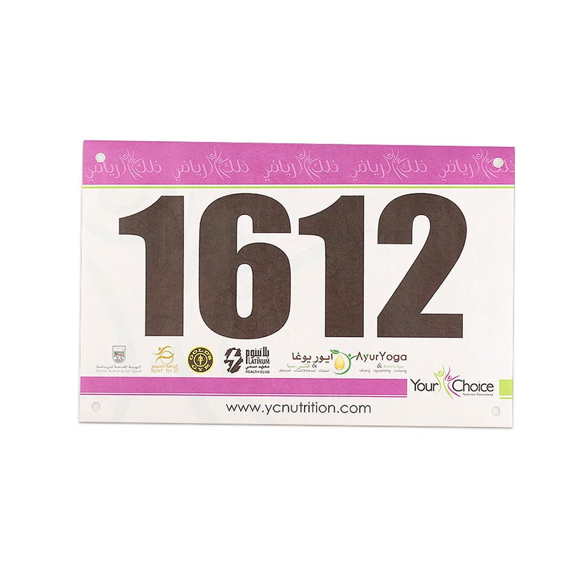 JT-240190 Etiqueta de corrida de maratona RFID Tyvek à prova d'água 902-928MHz