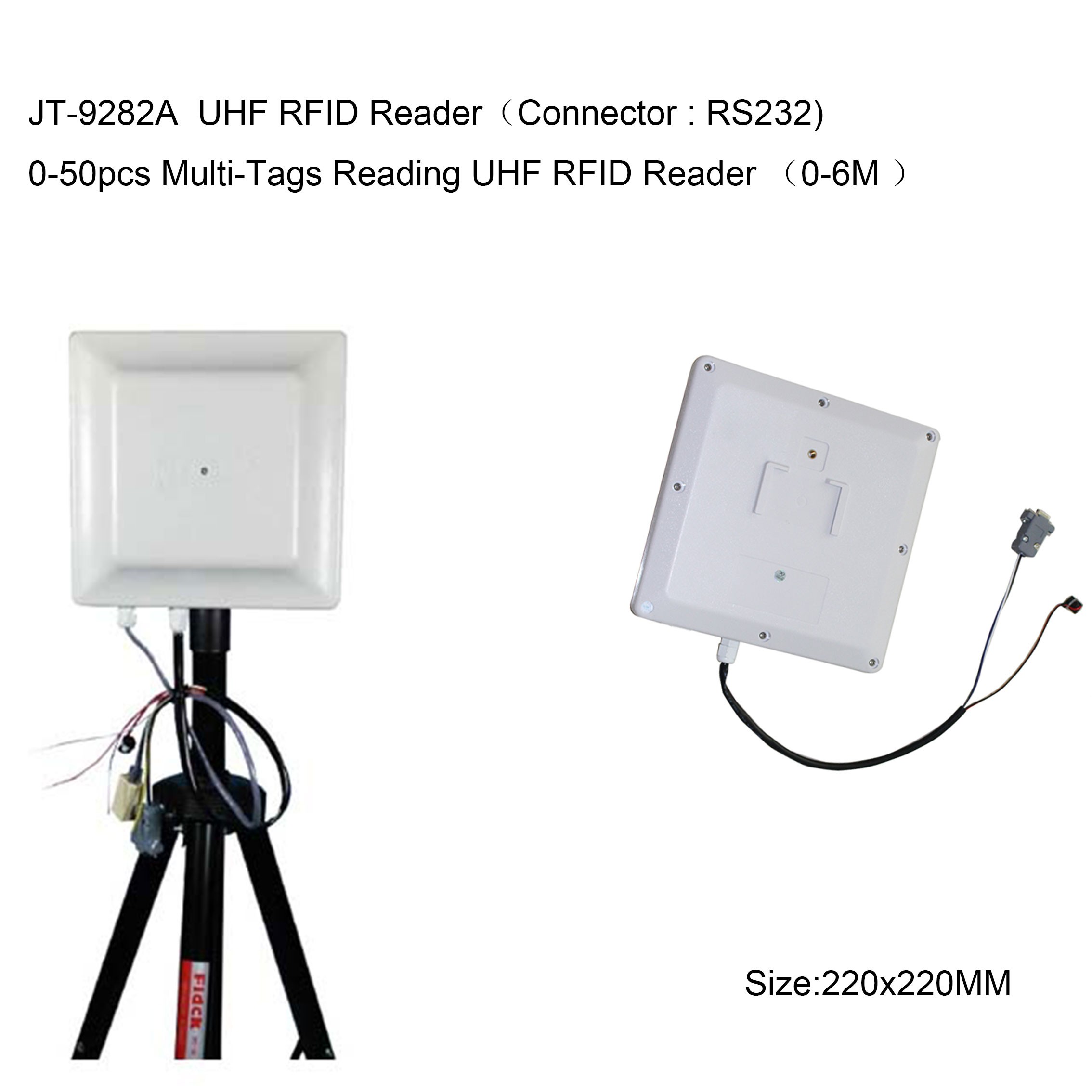 Leitor RFID UHF de médio alcance R2000 para múltiplas tags (0-6 m)