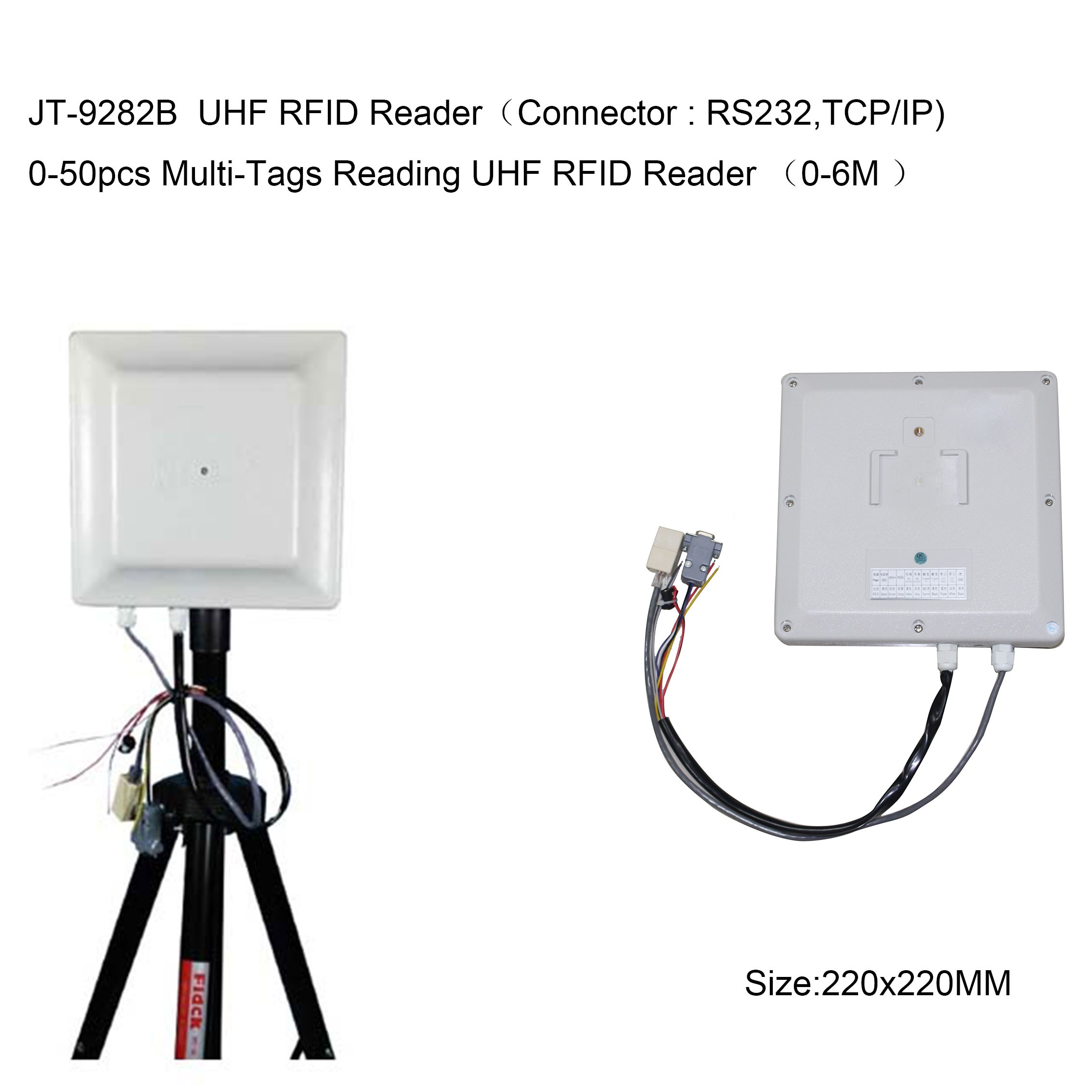 Leitor UHF RFID multifuncional Impinj R2000 de 902-928 MHz com RS485 e TCP/IP