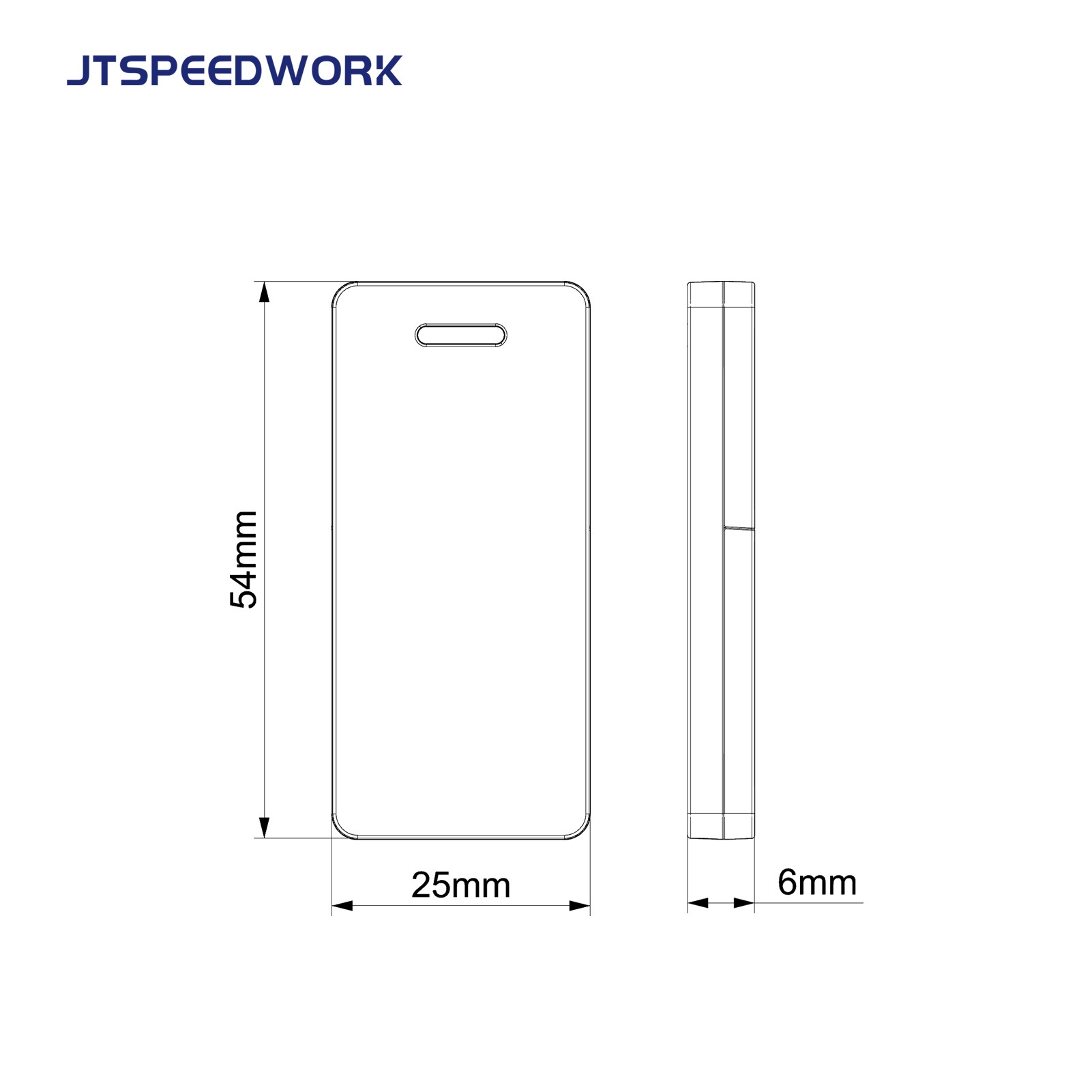 JT-T2490 Etiqueta RFID ativa de 2,4 GHz para gestão de inventário com bateria substituível