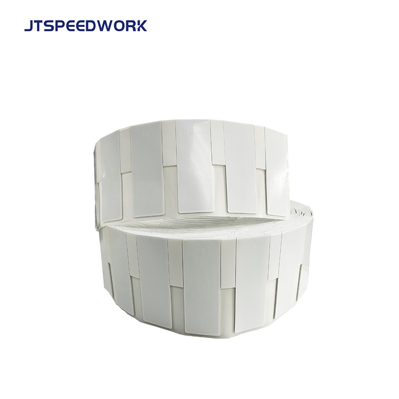 Etiqueta RFID flexível imprimível em metal JT-K8025 80*25*1,26mm 860-960Mhz UHF Impinj Monza R6-P