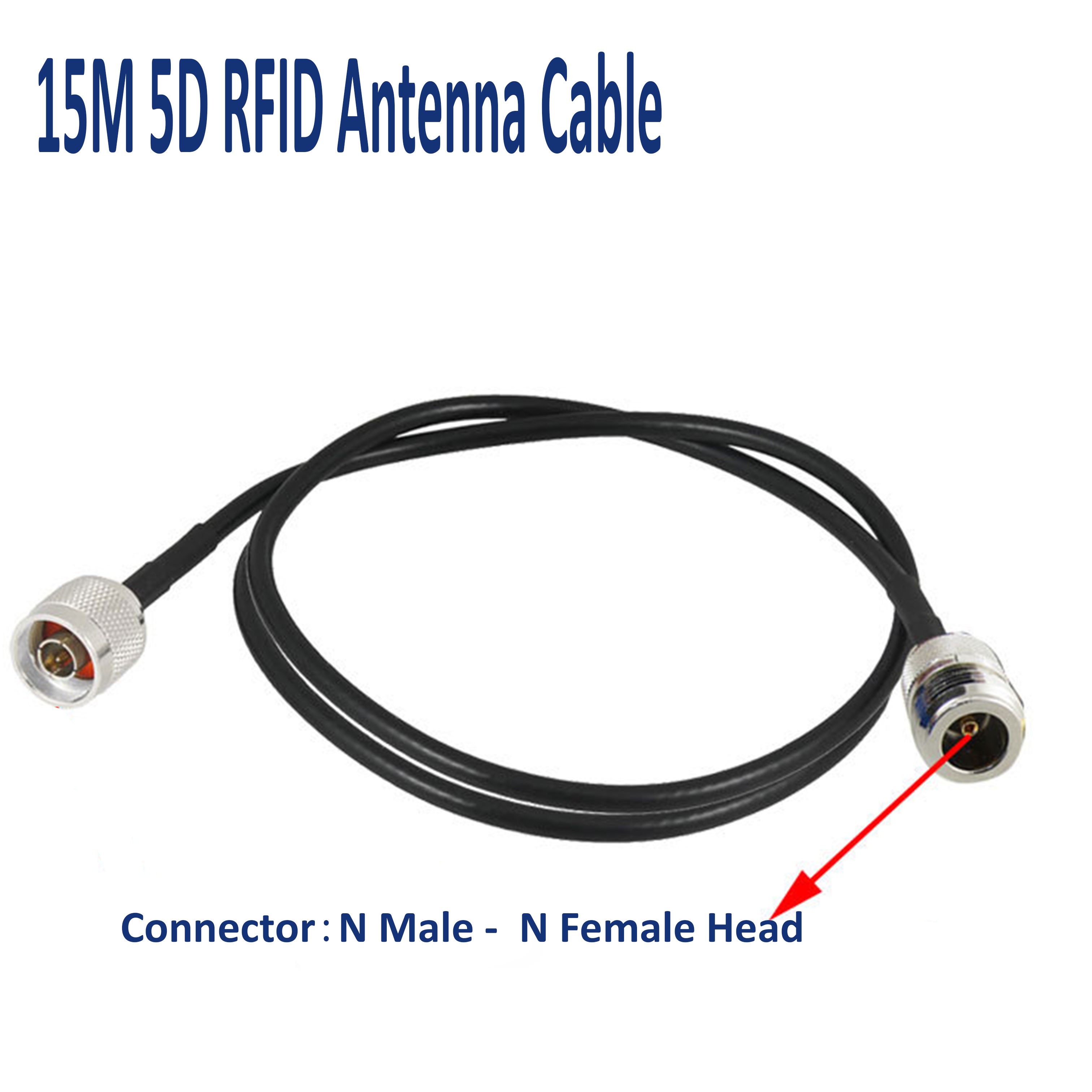 Cabo de antena RF de 15 m com conectores SMA-N