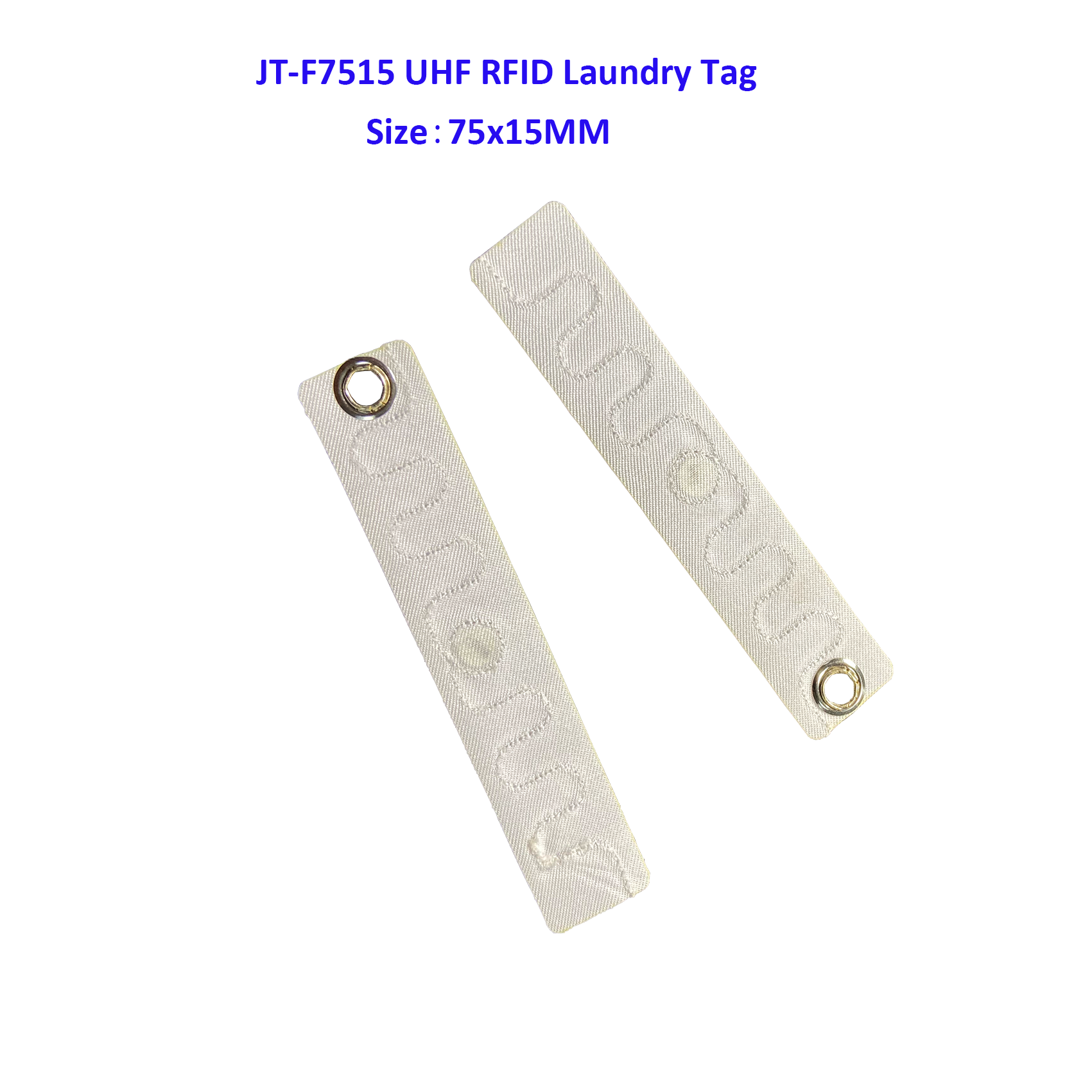Etiqueta RFID UHF têxtil para lavanderia (902-928 MHz)
