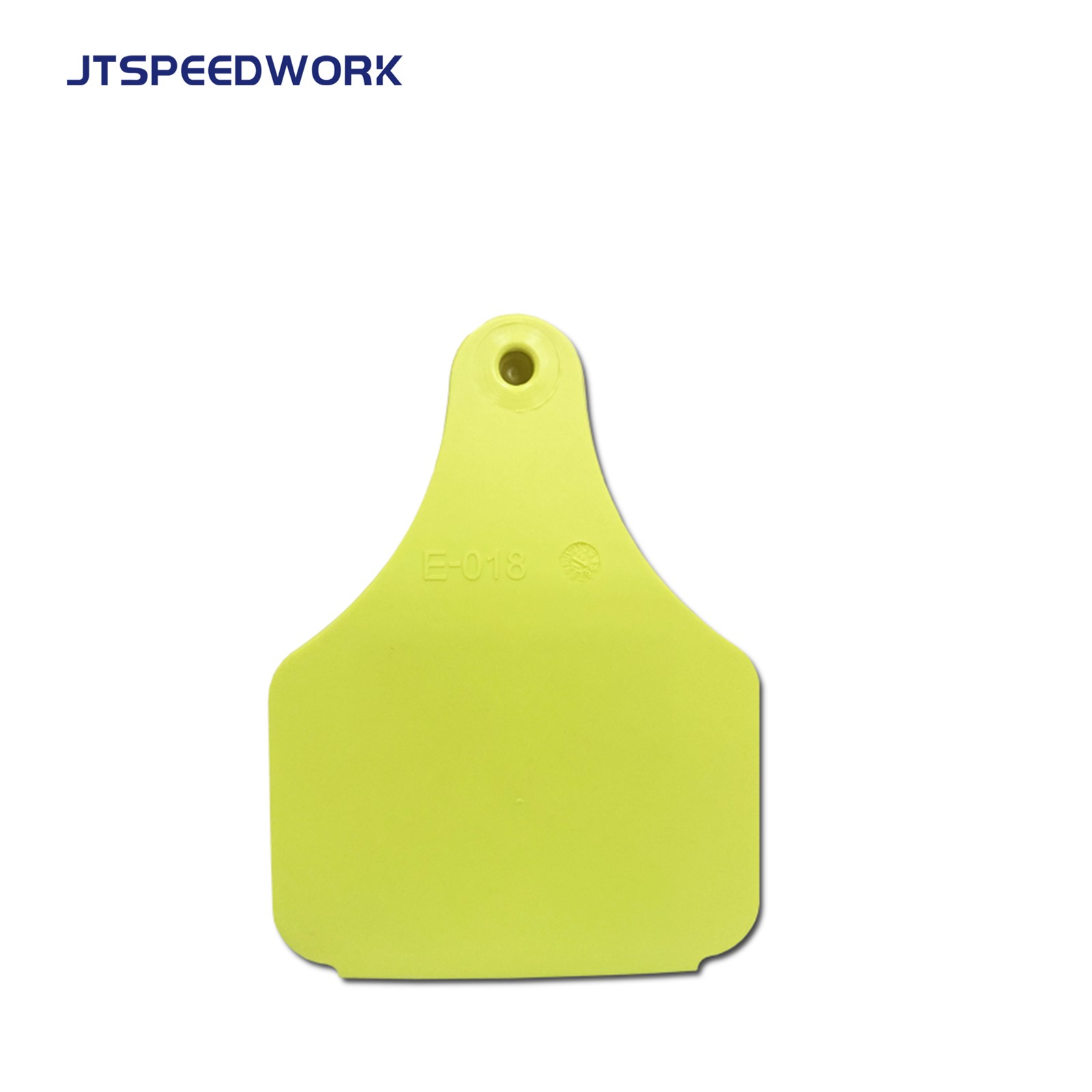 JT-E10080 Etiqueta auricular RFID UHF para gado, 100*75mm, para gestão pecuária.