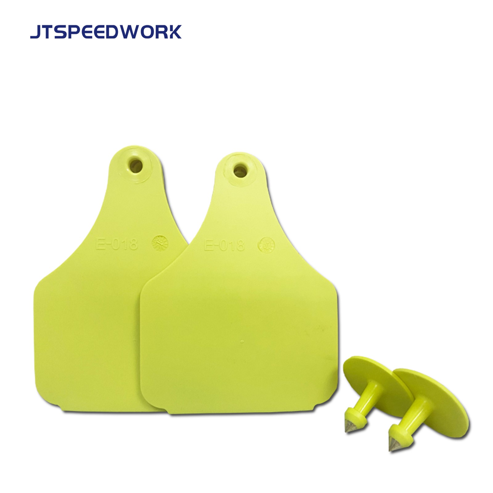 JT-E10080 Etiqueta auricular RFID UHF para gado, 100*75mm, para gestão pecuária.