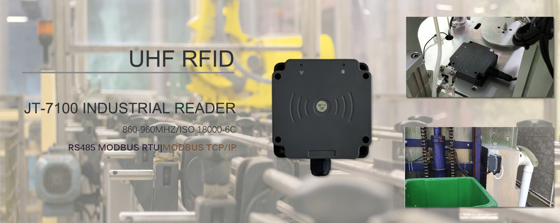 Leitor RFID UHF de nível industrial