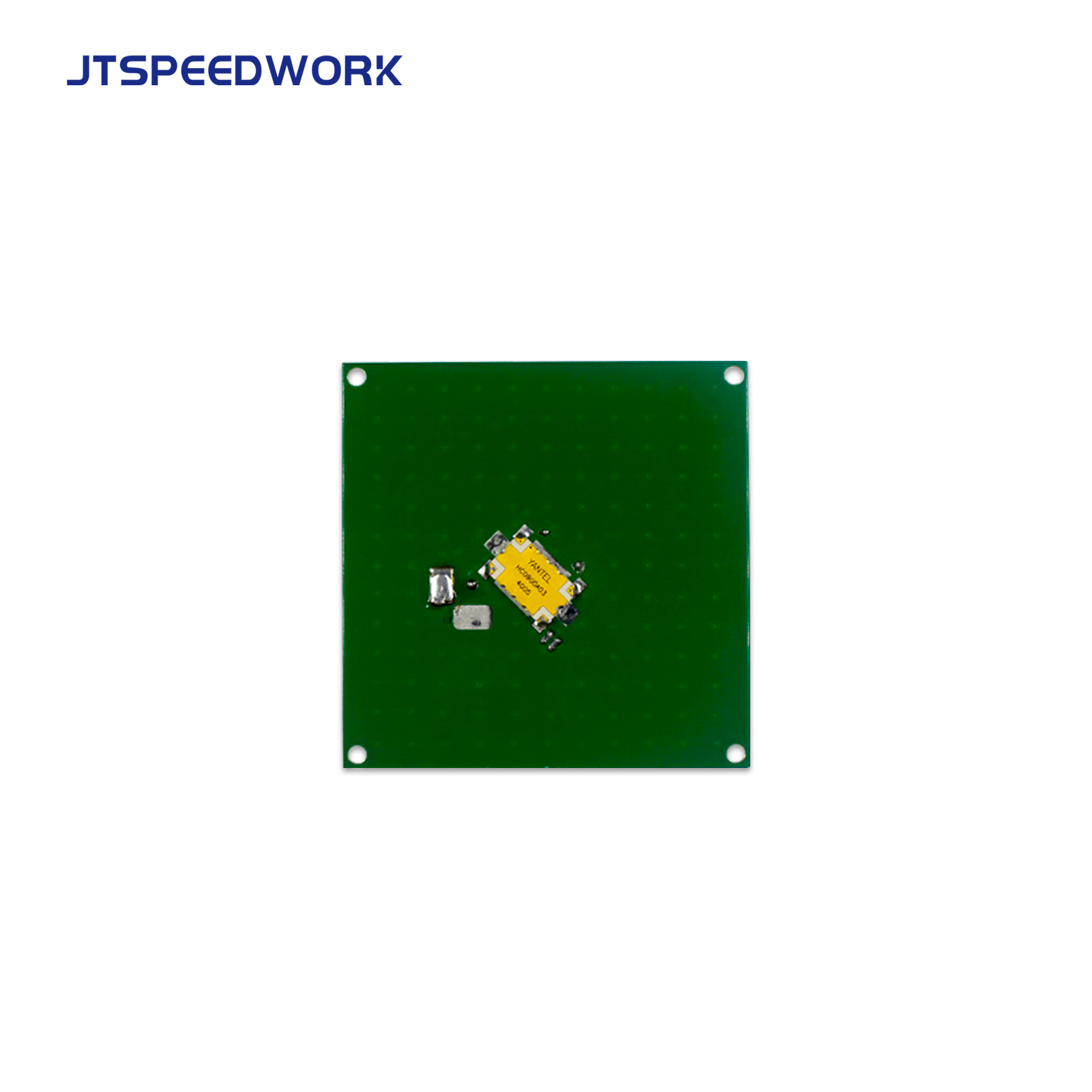 Antena cerâmica UHF RFID JT-T0060 de 4 dBi, 860-960 MHz, polarização circular RHCP, conector personalizável