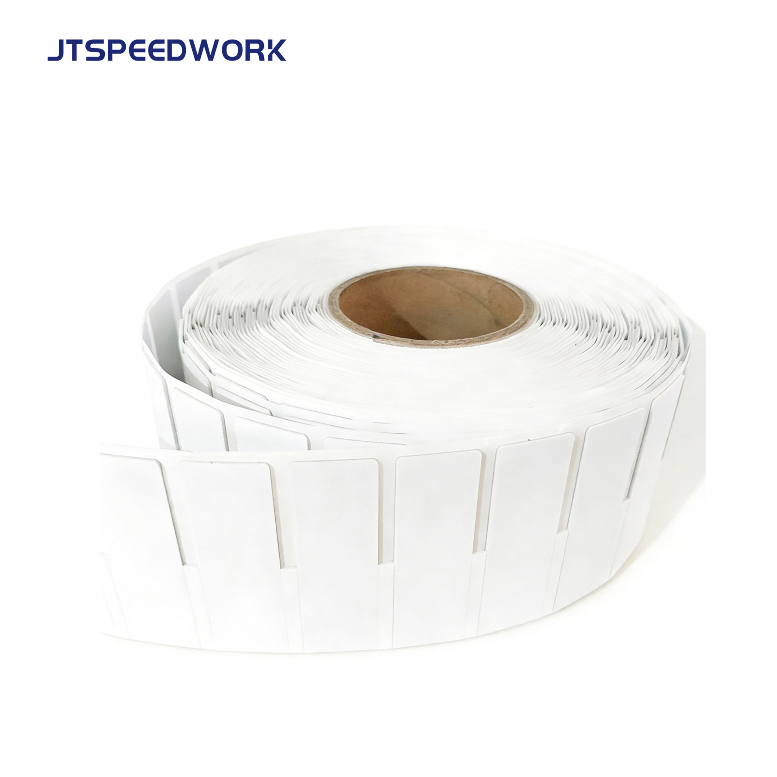Etiqueta RFID flexível imprimível em metal JT-K8025 80*25*1,26mm 860-960Mhz UHF Impinj Monza R6-P