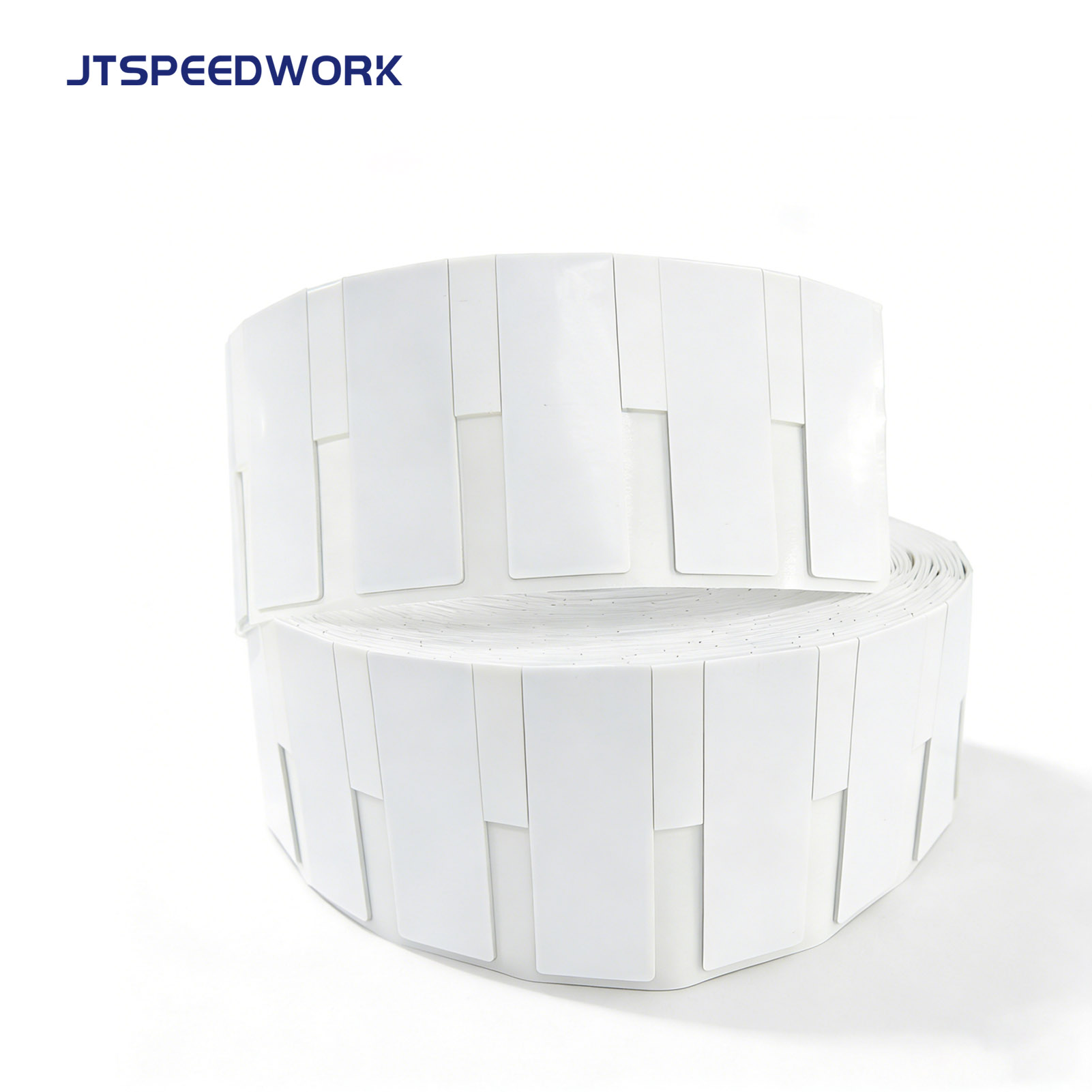 Etiqueta RFID flexível imprimível em metal JT-K8025 80*25*1,26mm 860-960Mhz UHF Impinj Monza R6-P