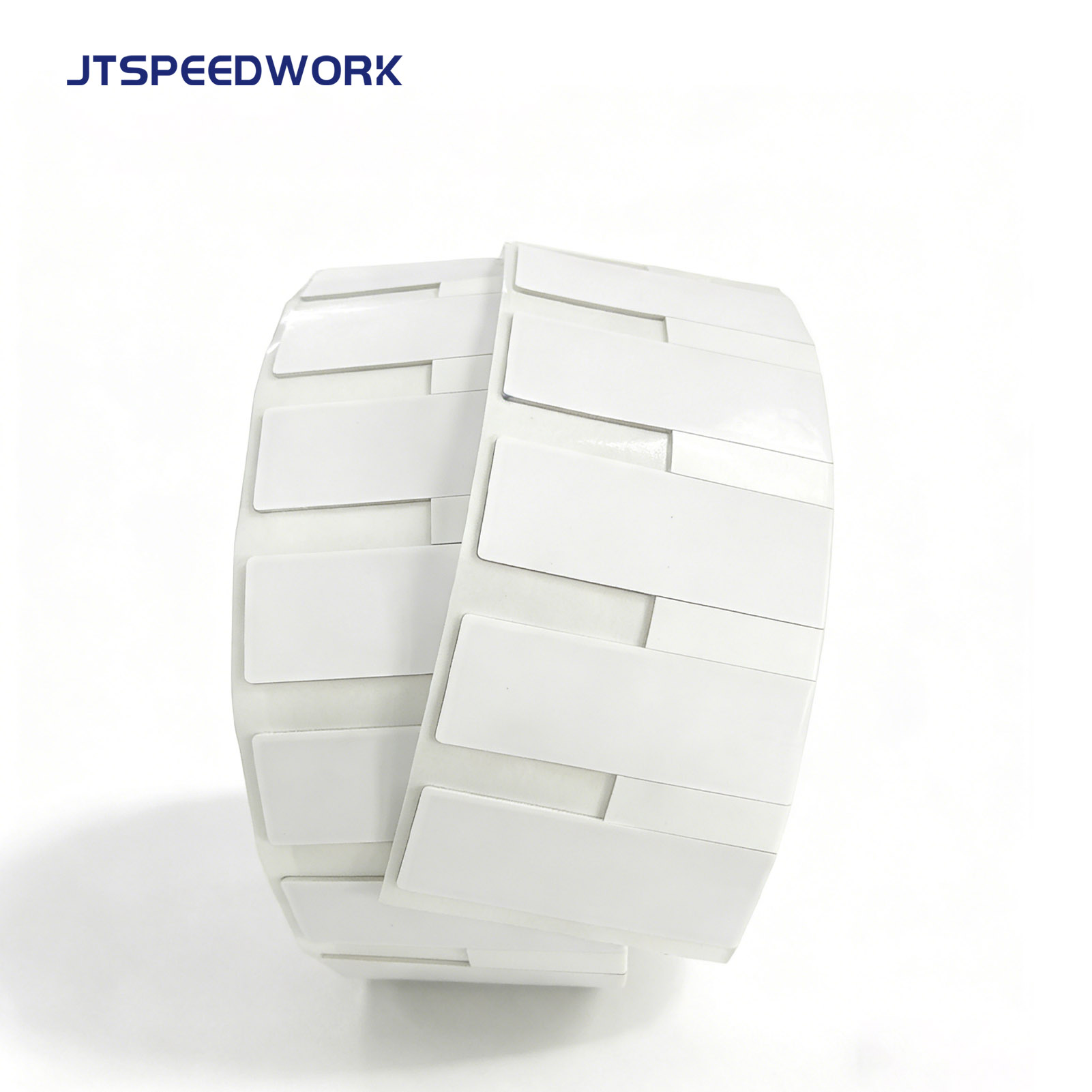 Etiqueta RFID flexível imprimível em metal JT-K8025 80*25*1,26mm 860-960Mhz UHF Impinj Monza R6-P