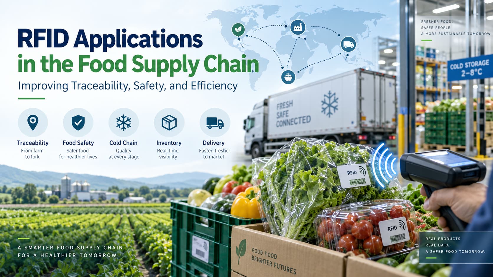Como a tecnologia RFID está transformando a cadeia de suprimentos de alimentos
