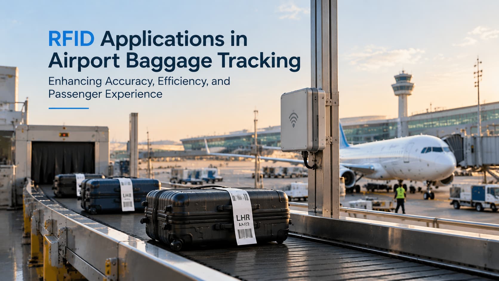 Como a tecnologia RFID melhora o rastreamento de bagagens nos aeroportos e reduz a perda de bagagem.